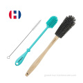 Silicone Bottle Brush With Long Handle Eco-friendly Bottle Cleaning Brush Set Manufactory